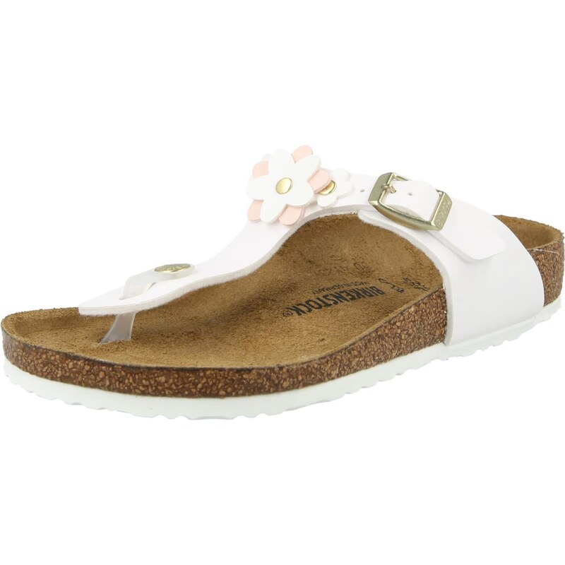 BIRKENSTOCK Sandále Gizeh Flowers rosé / biela 67299109
