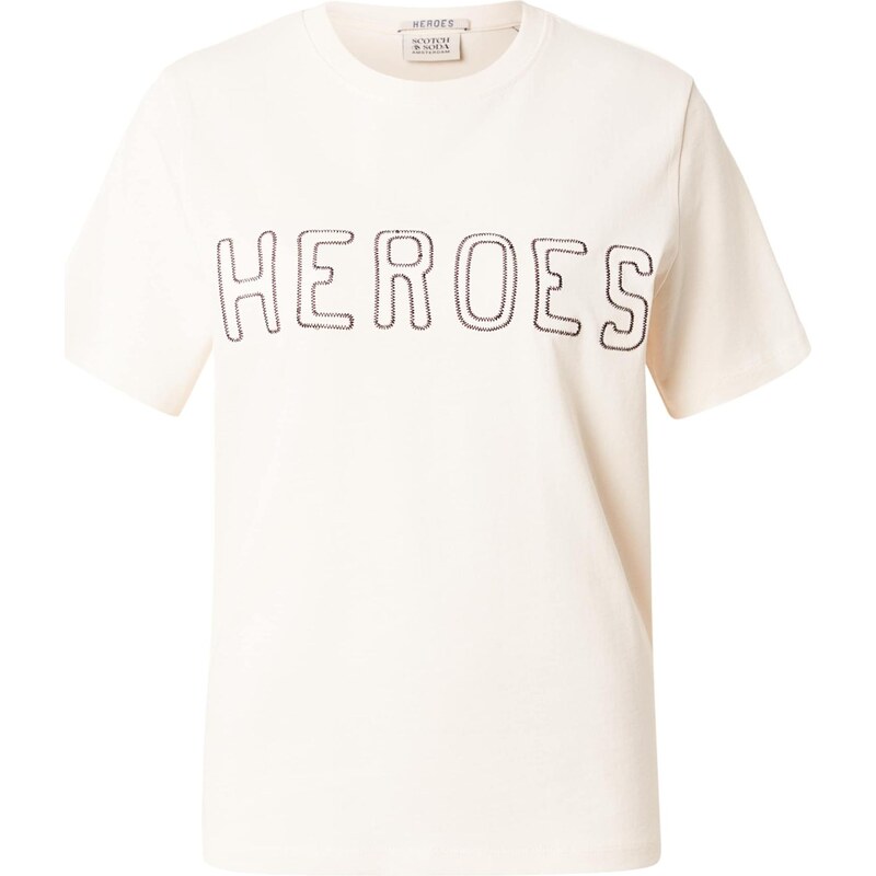 SCOTCH & SODA Tričko THE 40TH ANNIVERSARY šedobiela 67298972