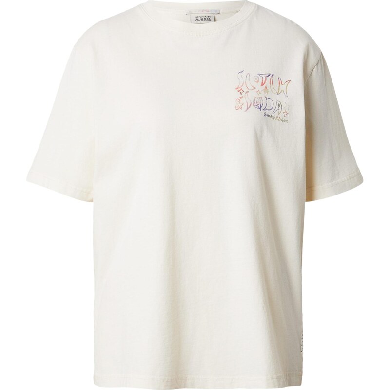 SCOTCH & SODA Tričko modrá / kaki / oranžová / šedobiela 67298970