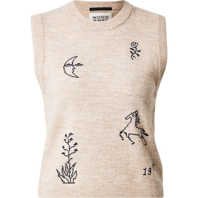 SCOTCH & SODA Sveter béžová / čierna 67298986