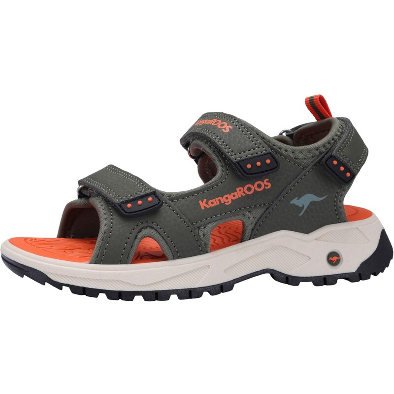 KangaROOS Otvorená obuv K-AS Ture kaki / homárová 67298953