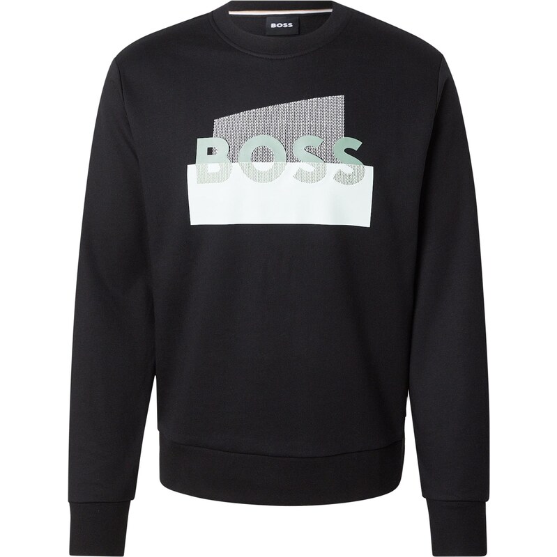 BOSS Mikina C-Soleri 250 pastelovo zelená / čierna / biela 67299003