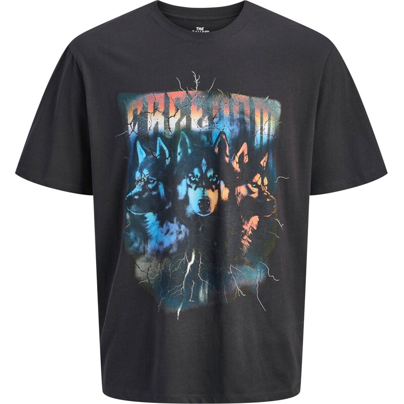 JACK & JONES Tričko JORBAND modrá / svetločervená / čierna 67299205