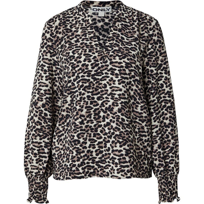 ONLY Blúzka ONLMETTE farby bahna / kamenná / čierna 67299208