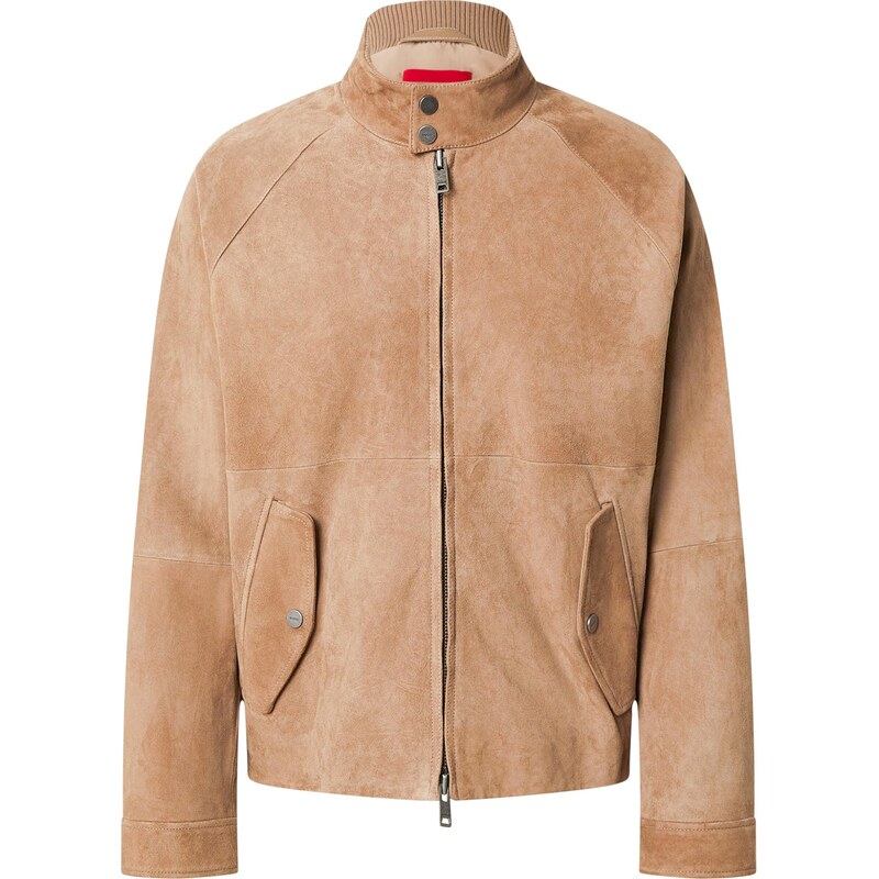 HUGO Prechodná bunda Loridge farba ťavej srsti 67299065