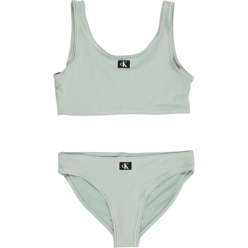 Calvin Klein Swimwear Bikiny mätová / čierna / biela 67299124