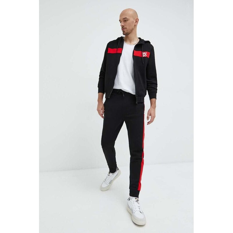 Bavlnená tepláková súprava HUGO TracksuDapieDoaky_IN 67277327