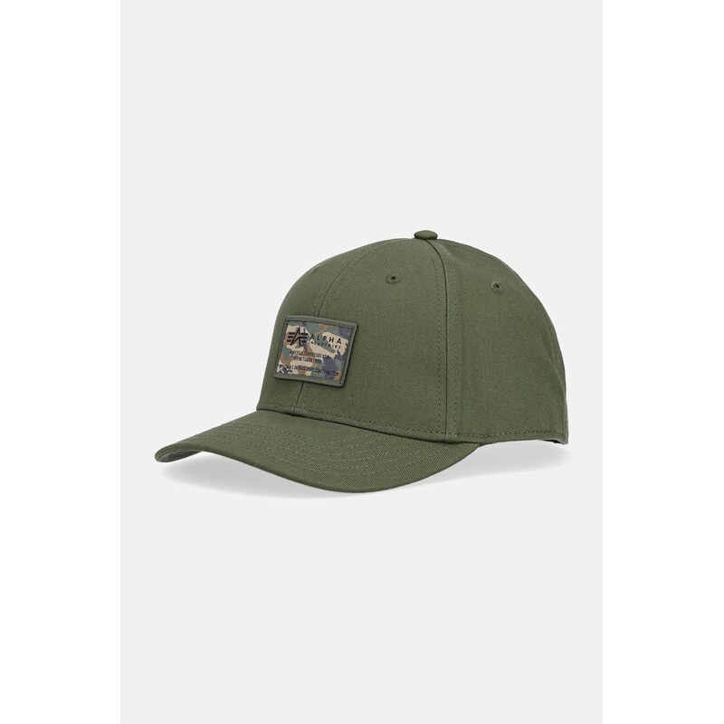 Bavlnená šiltovka Alpha Industries Crew Camo Cap 62031344