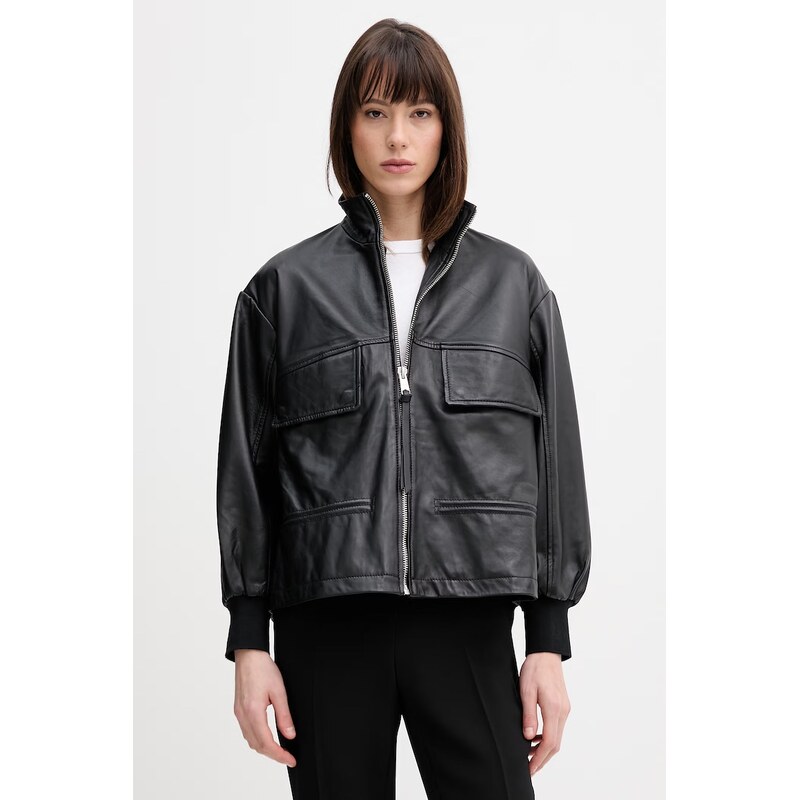 Kožená bunda bomber AllSaints FLOR 67246807