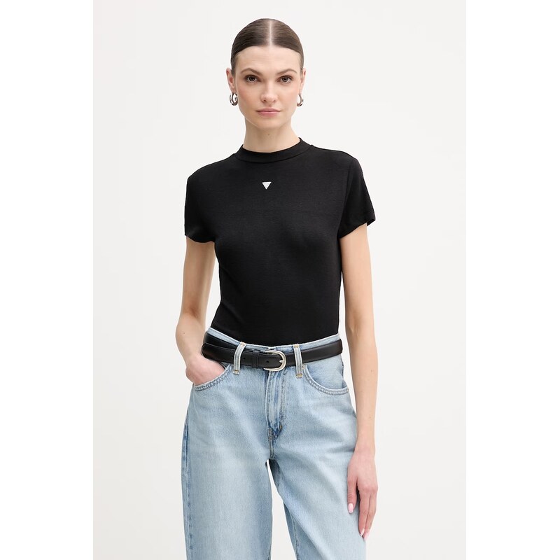 Tričko z hodvábnej zmesi Guess TINA 67231525