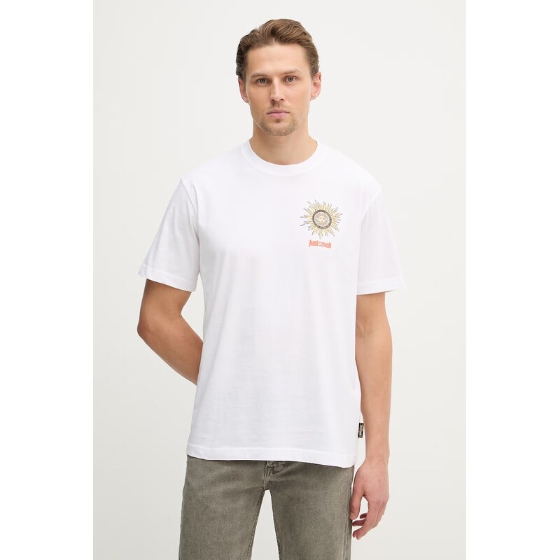 Bavlnené tričko Just Cavalli 67244896