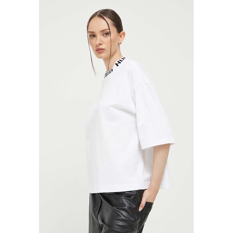 Bavlnené tričko HUGO Dinaya 67277352