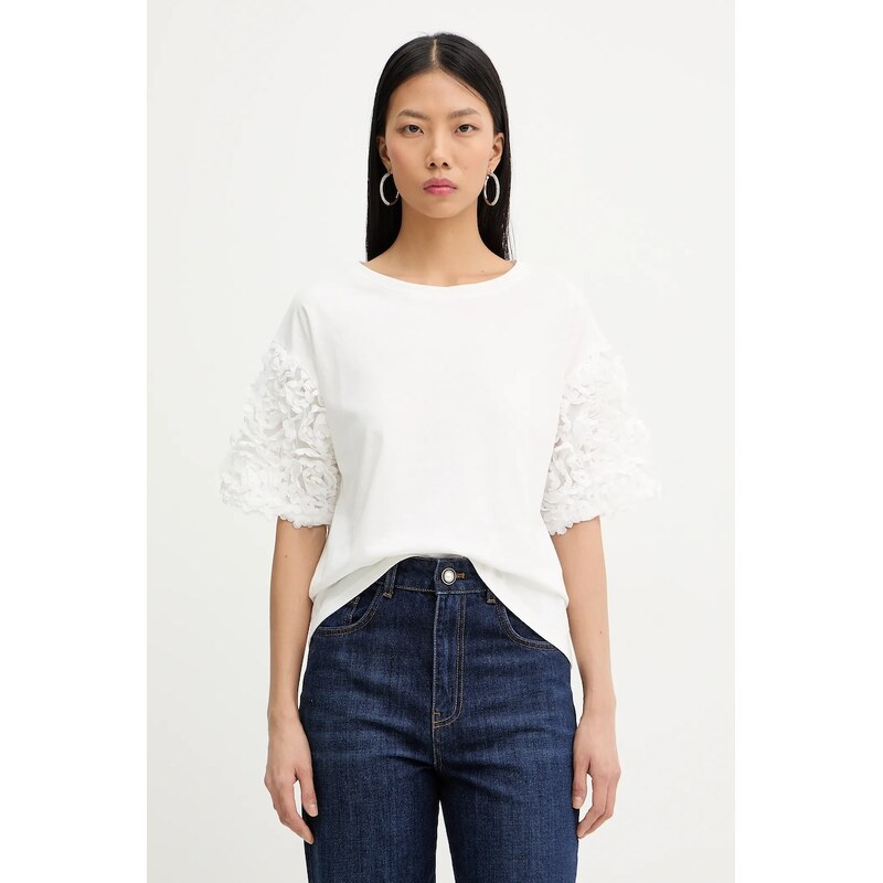 Bavlnené tričko Twinset 67067085