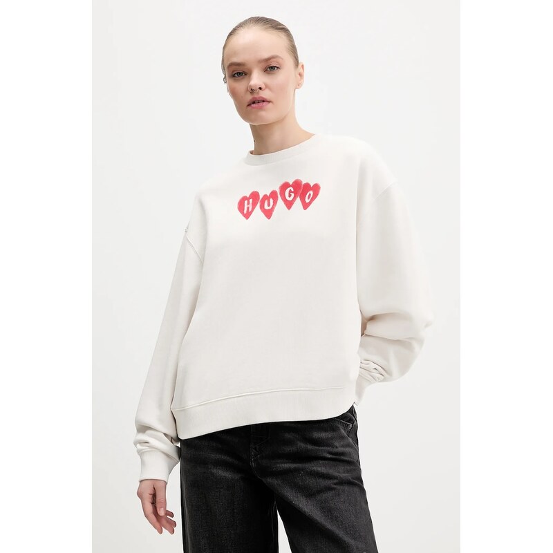 Bavlnená mikina HUGO Deroxina_8 66973947