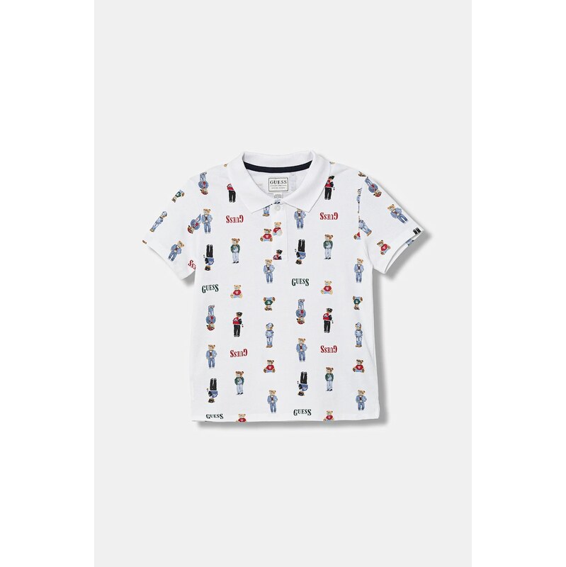 Detská bavlnená polokošeľa Guess 67068764