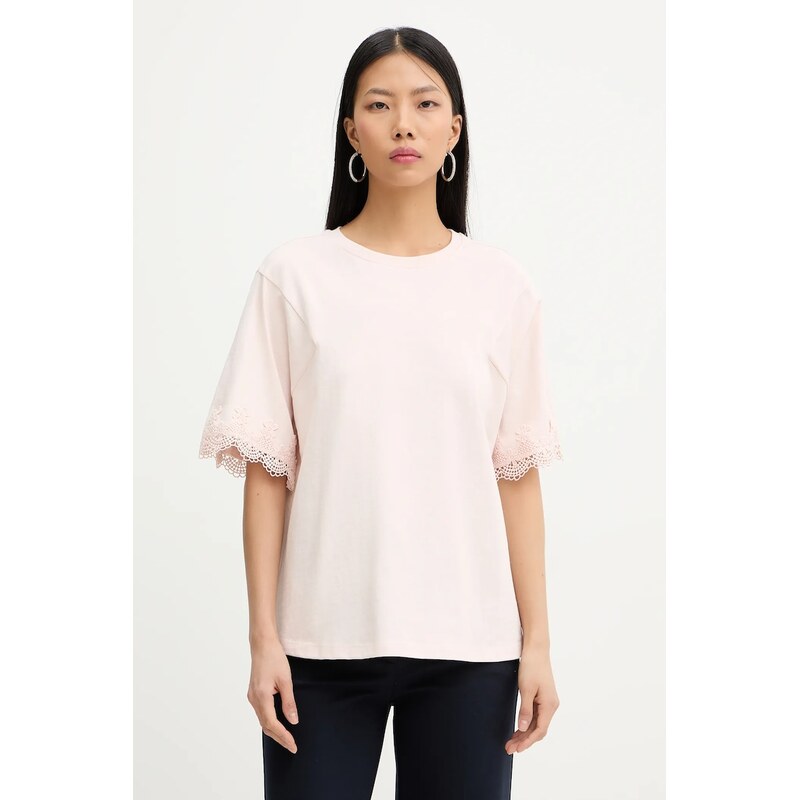 Bavlnené tričko Twinset 67067083