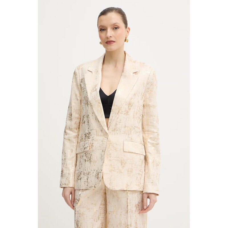 Bunda zo zmesi ľanu Silvian Heach KHUTLO 67277772