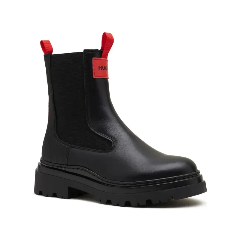 HUGO KIDS Kožené členkové topánky ANKLE 67305102