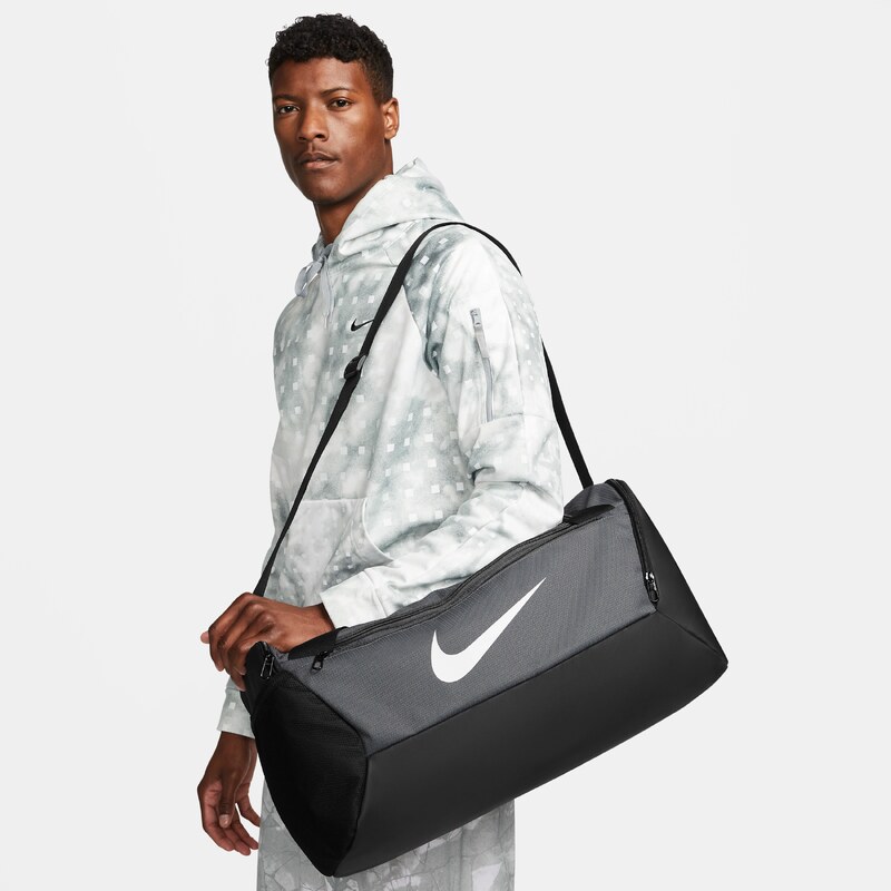 Nike Brasilia Training Duffel Bag (Small, 41L) - Grey - Polyester 67913696