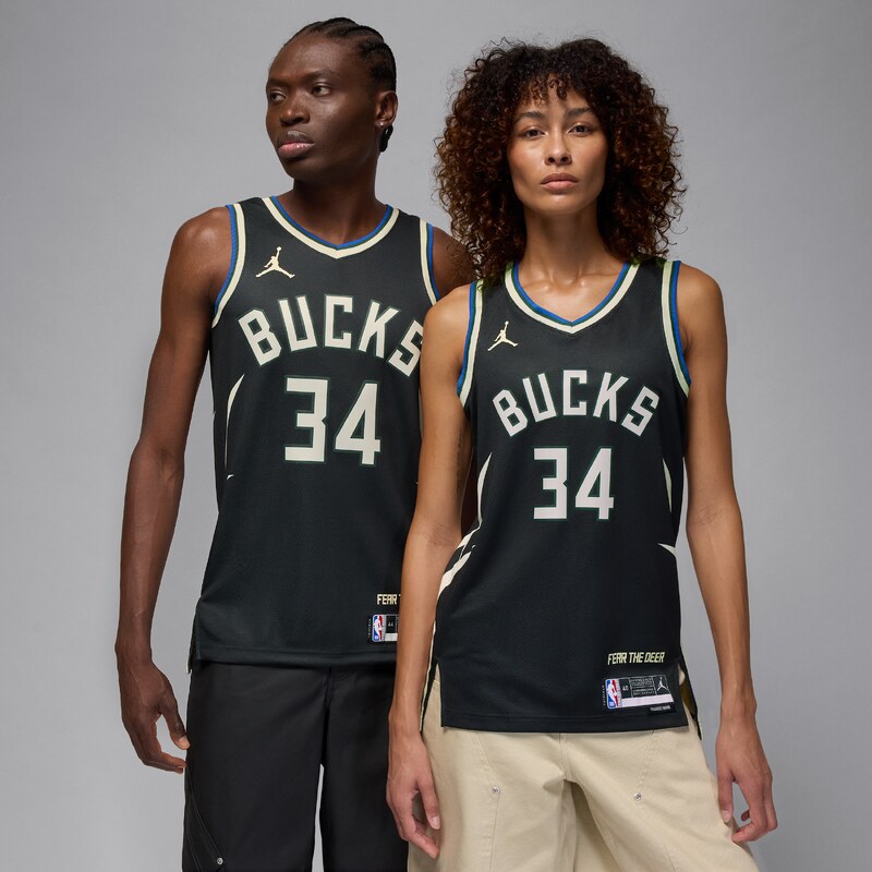 Nike Milwaukee Bucks Statement Edition Mens Jordan Dri-FIT NBA 67913754