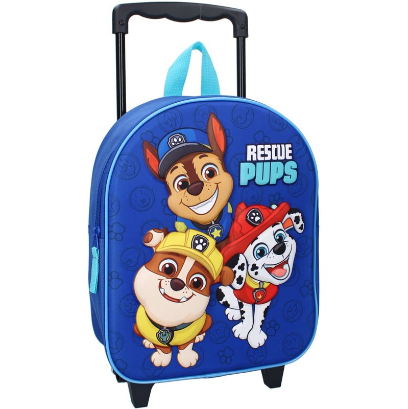Vadobag Detský cestovný 3D batoh na kolieskach Paw Patrol – Rescue 67305110