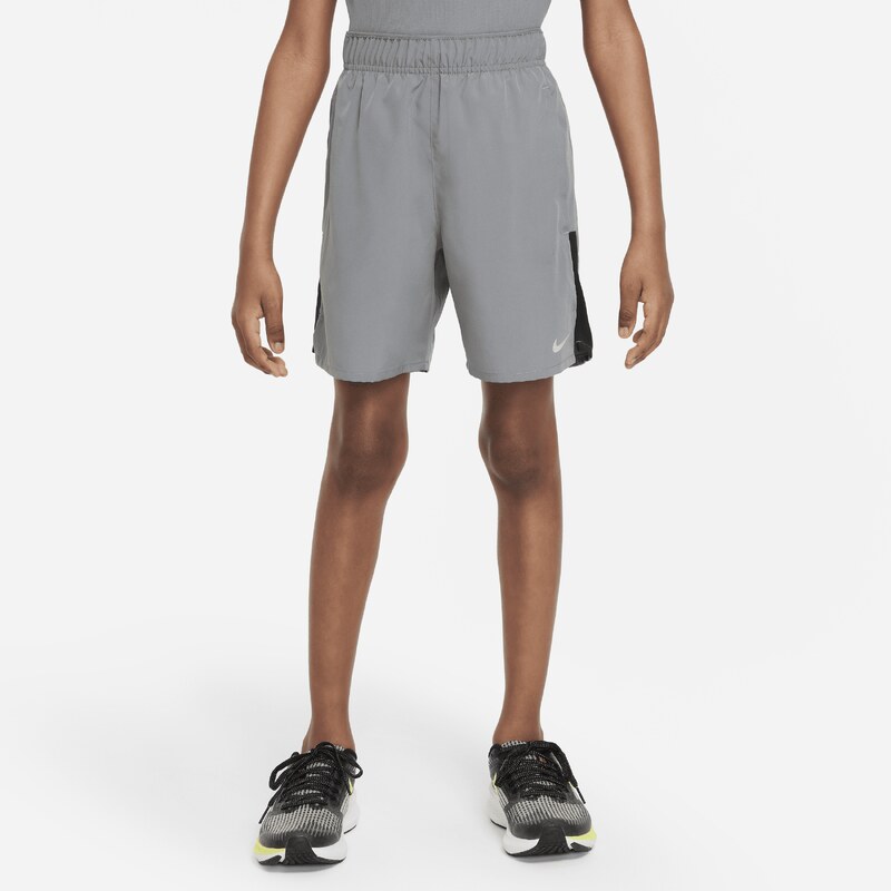 Nike Dri-FIT Challenger Older Kids (Boys) Training Shorts - Grey - 67913907