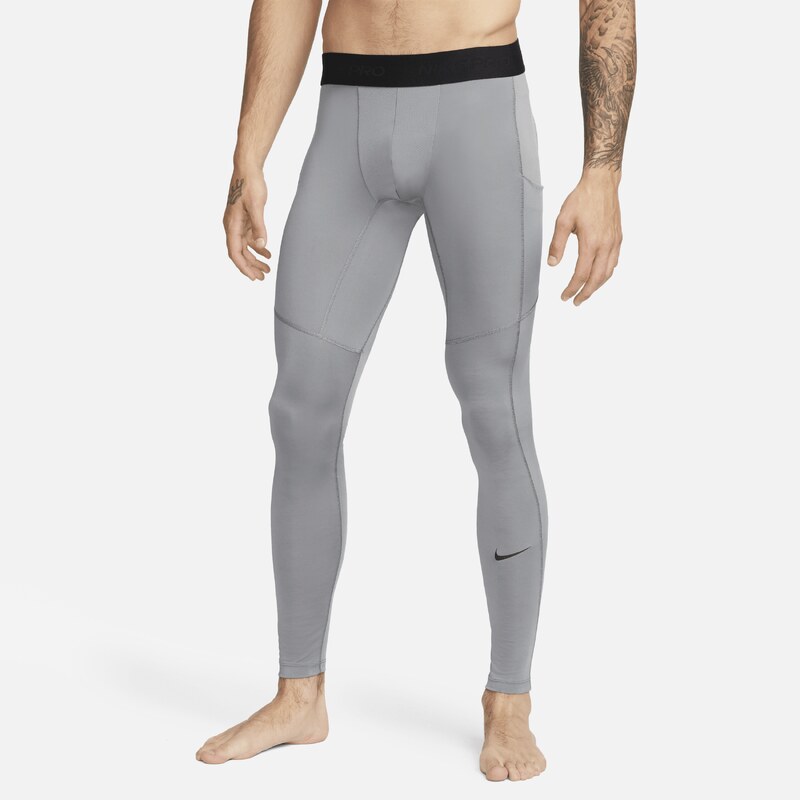 Nike Pro Mens Dri-FIT Fitness Tights - Grey - Polyester/Elastane 67913989