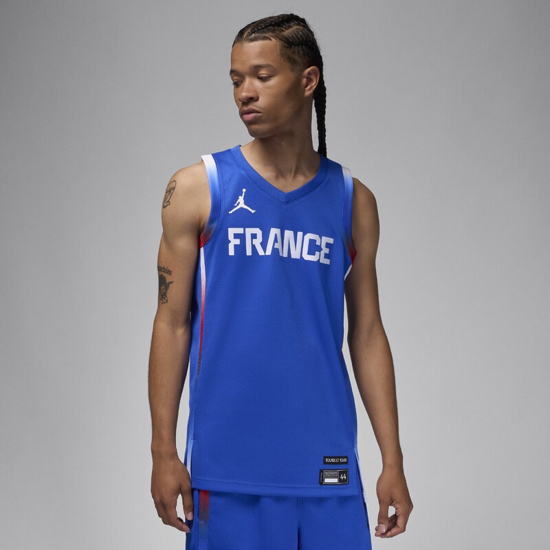 Nike France Limited Road Mens Jordan Basketball Jersey - Blue - 67914247