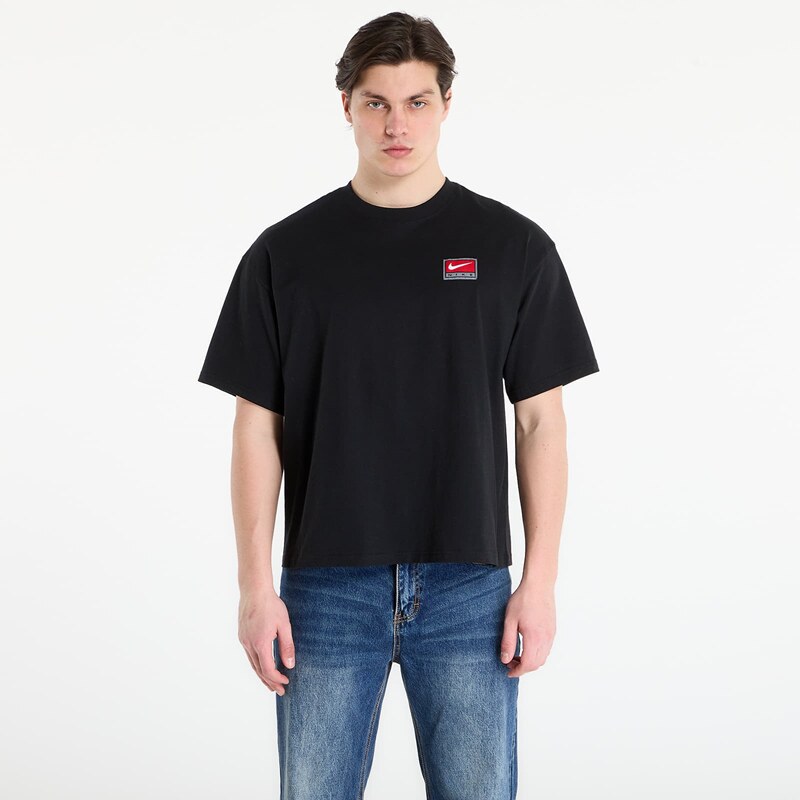 Tričko Nike Life Mens Short-Sleeve Boxy Knit Top Black M 67307579