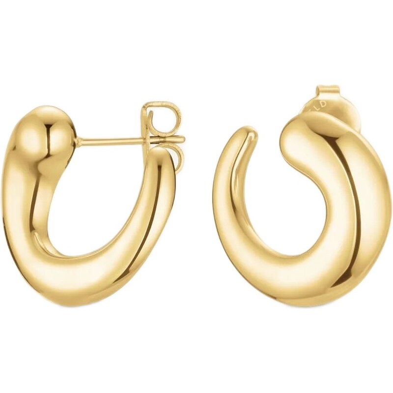 Rosefield Moderné pozlátené kruhy Dome JEDSG-J1216 67307595