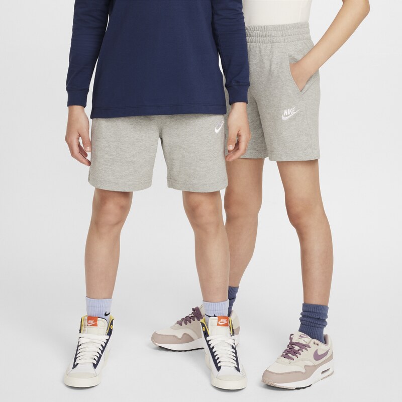 Nike Club Older Kids 15cm (approx.) Knit Shorts - Grey - Cotton 67914359