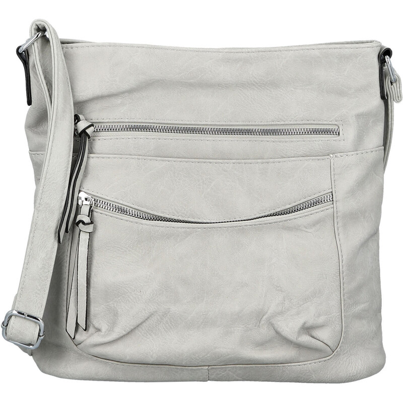 Dámska crossbody kabelka svetlo šedá - Firenze Ganna šedá 67354063