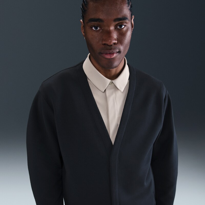 Nike 24.7 ImpossiblySoft Mens Cardigan - Black - Polyester/Modal 67915472