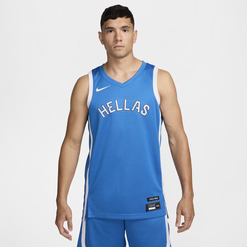 Greece Limited Road Mens Nike Basketball Jersey - Blue - Polyester 67914246