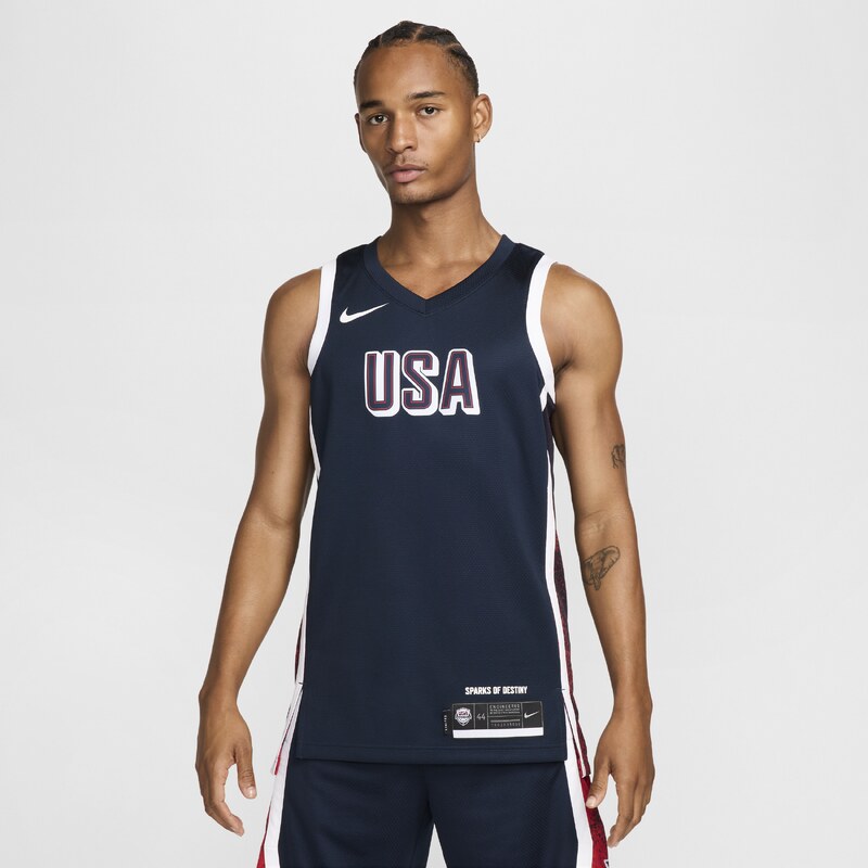 USAB Limited Road Mens Nike Basketball Jersey - Blue - Polyester 67914251