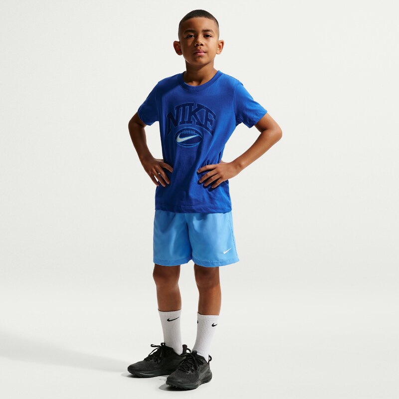 Nike Multi Older Kids Dri-FIT Training Shorts - Blue - Polyester 67919033
