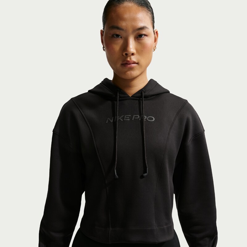 Nike Pro Womens Therma-FIT Hoodie - Black - Polyester/Elastane 67920048