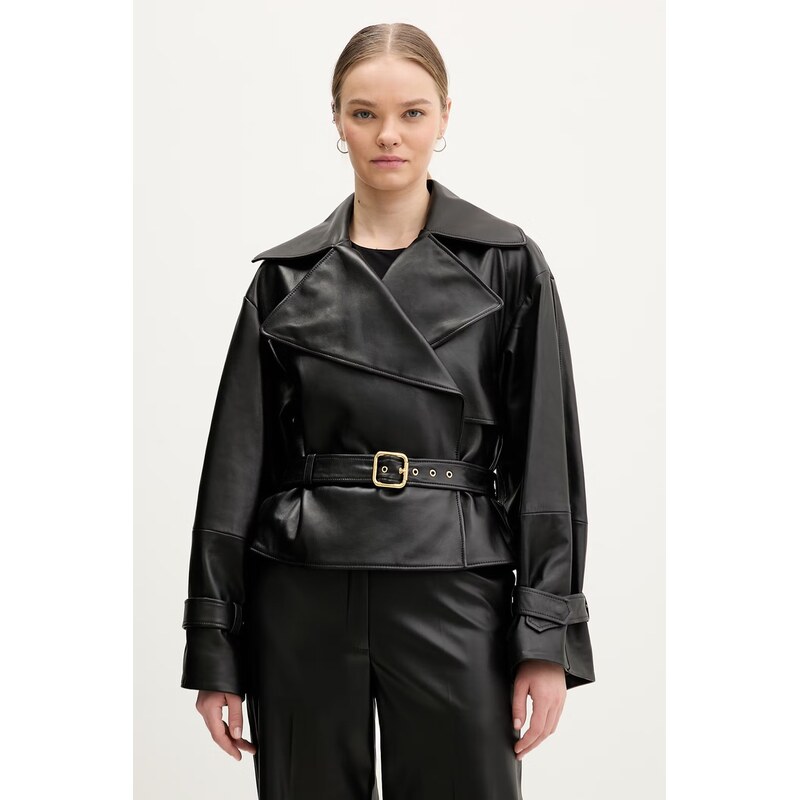 Kožená bunda HUGO Lanitte 67314835