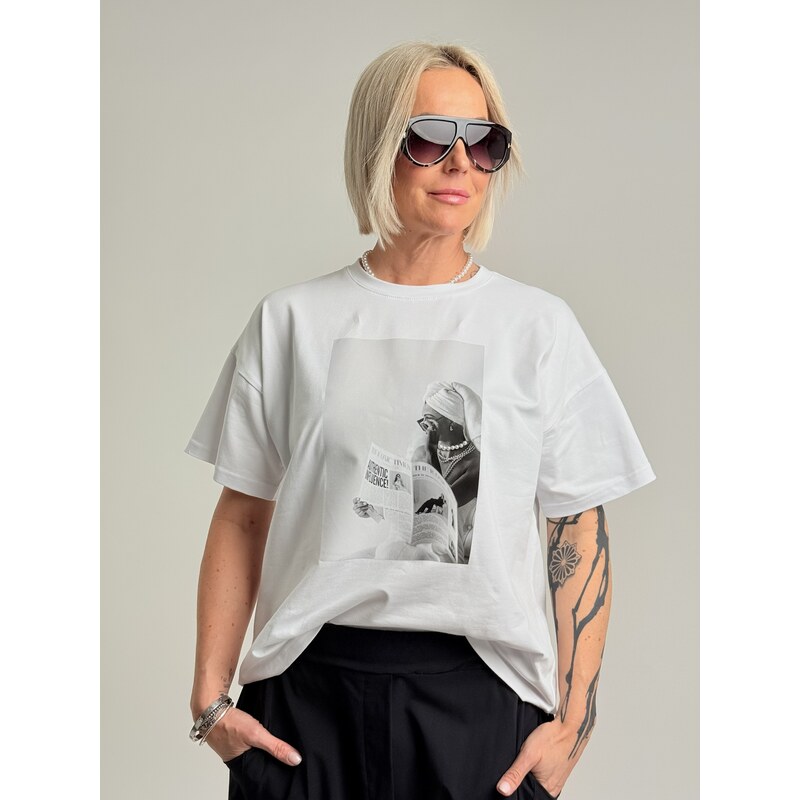 MADAME SUE Biele tričko DAMIAN 67309970