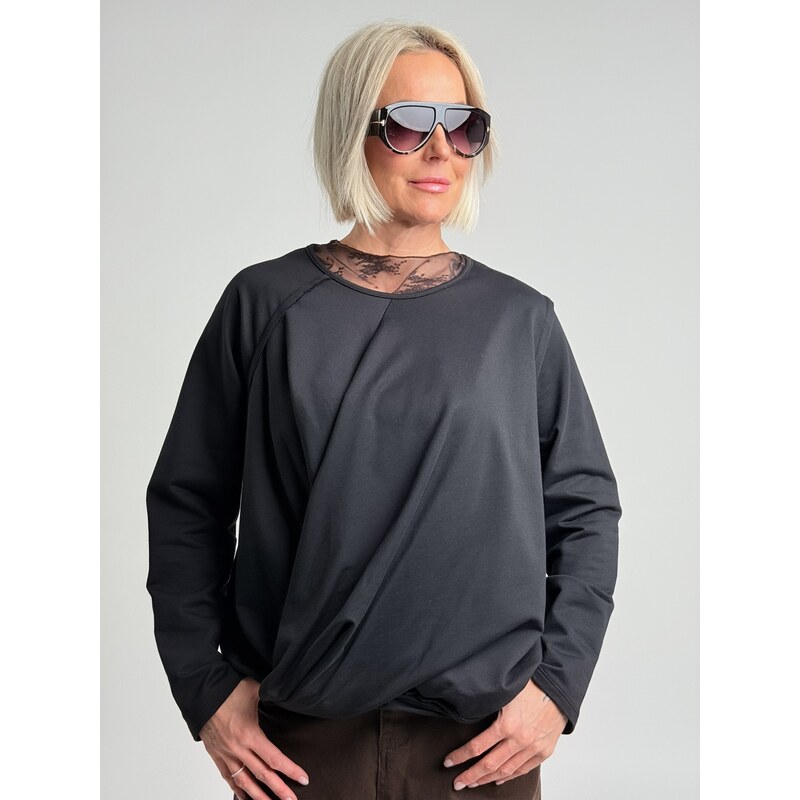 WENDY TRENDY Čierna tunika DELICIO 67309973