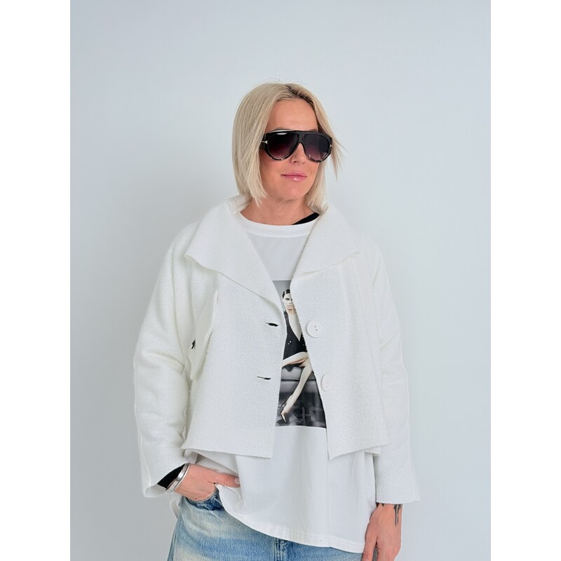 Miss City Official Biely kabátik HELIUM 67310020