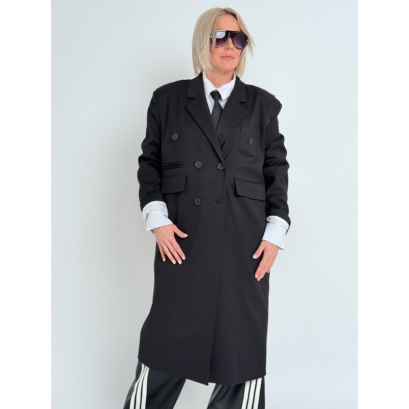 Miss City Official Čierny kabát FEELS 67310027