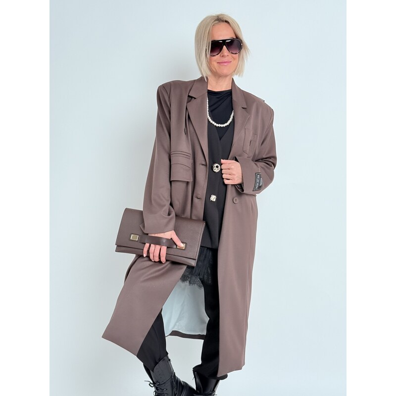 Miss City Official Hnedý kabát FEELS 67310035