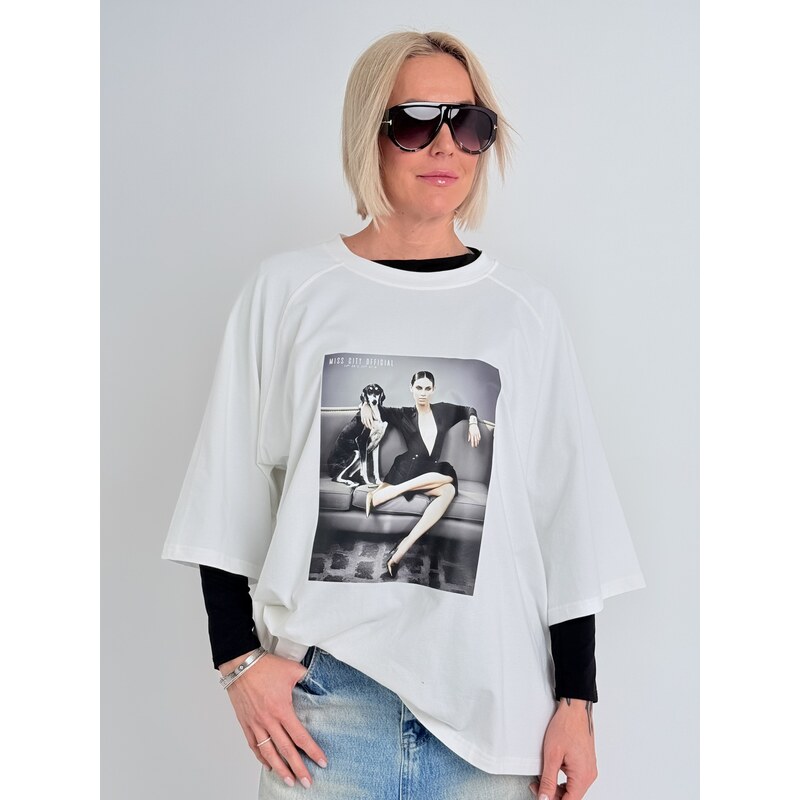 Miss City Official Krémové tričko KISS 67310046