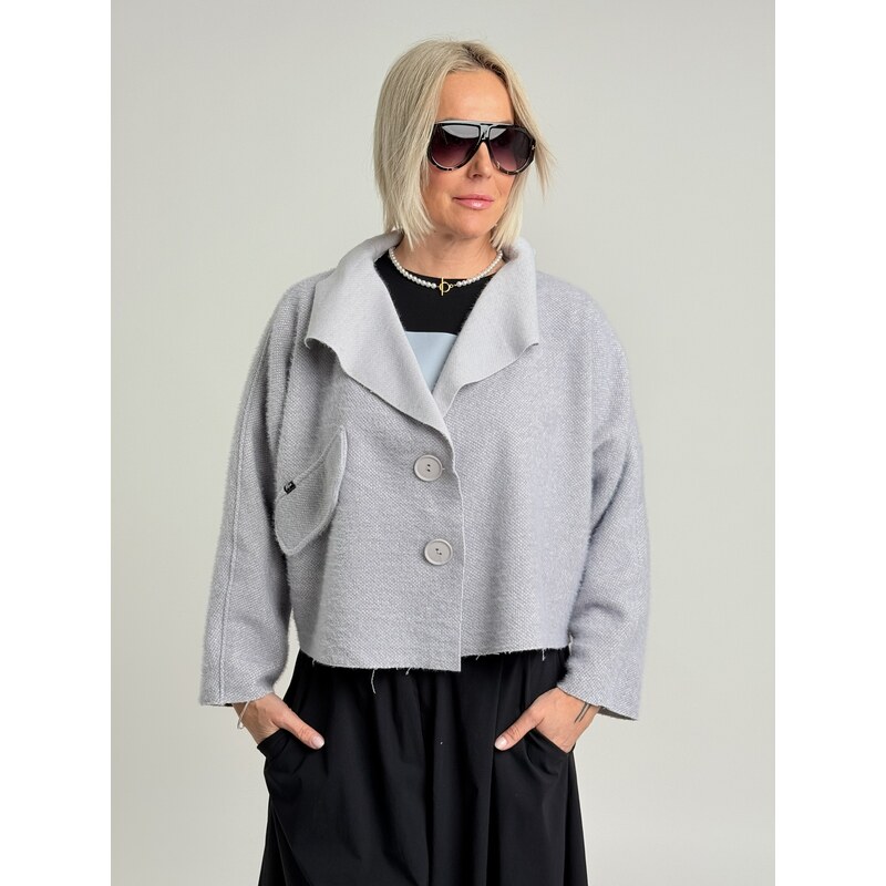 Miss City Official Svetlosivý kabátik HELIUM 67310049