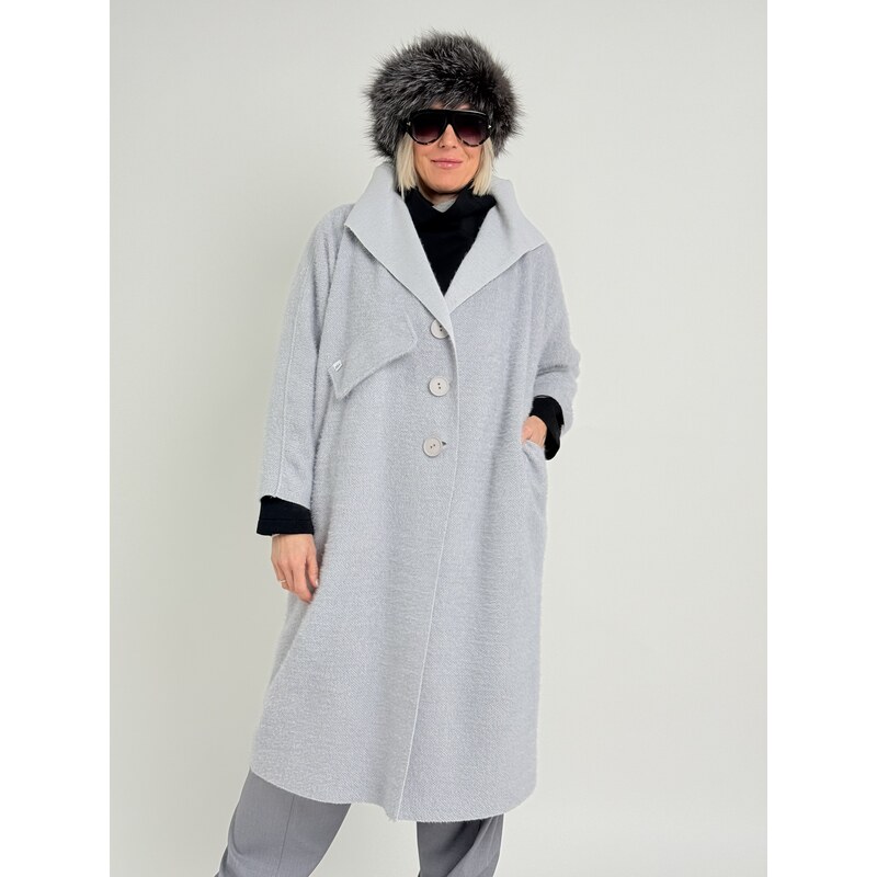 Miss City Official Svetlosivý kabát OXYGEN 67310048