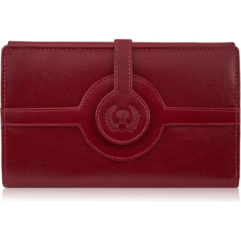 Paolo Peruzzi Dámska veľká kožená peňaženka vintage | červená T-134-RD 67310590