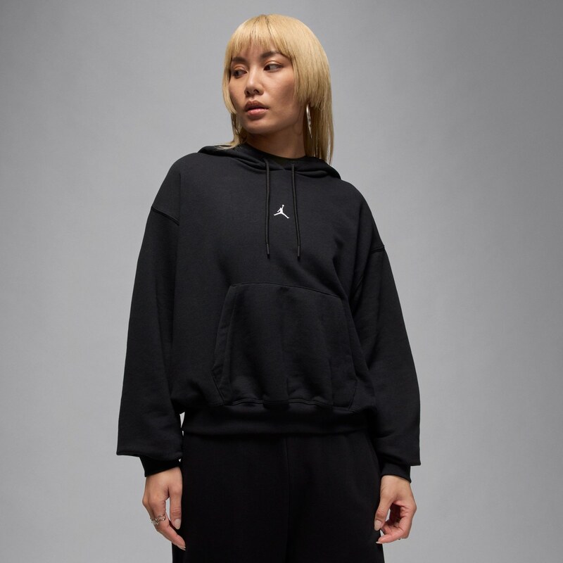 Jordan Sport Crossover Womens Dri-FIT Fleece Hoodie BLACK/WHITE 67311590