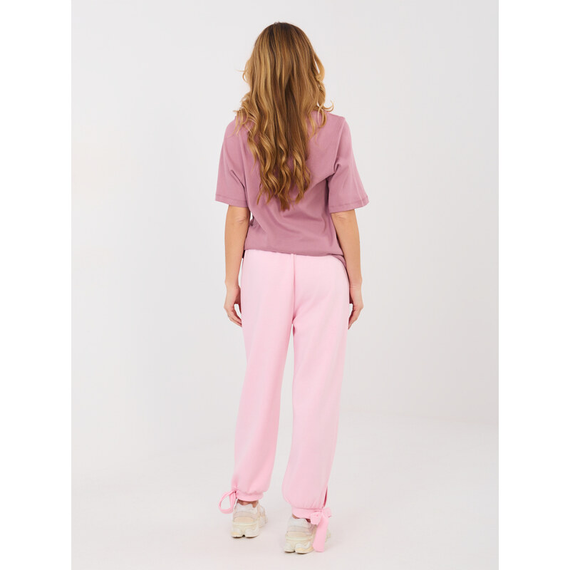 Factory Price Svetloružové tepláky 67313500