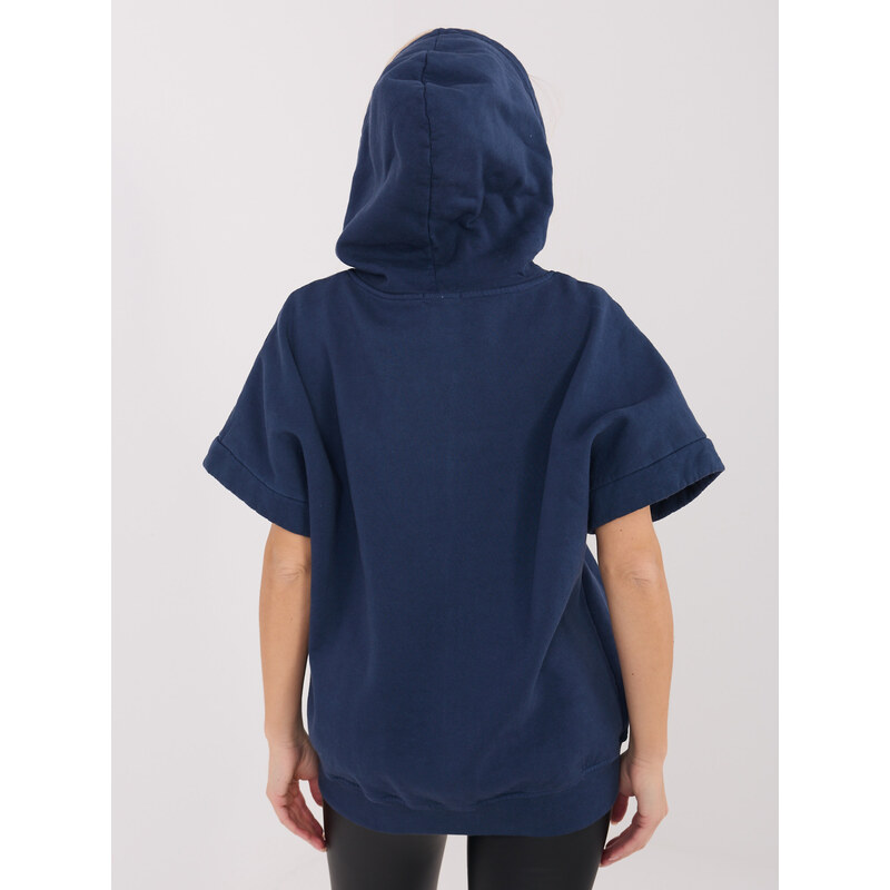 Factory Price Dámska mikina s kapucňou, tmavomodrá 67313463